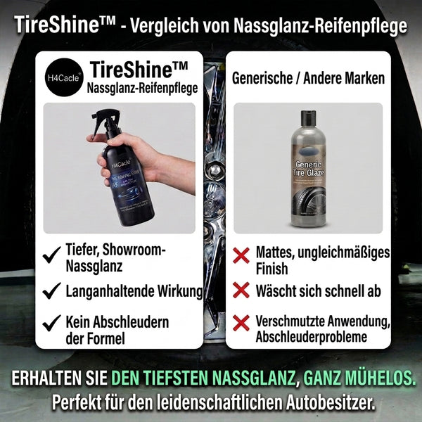 1+1 GRATIS HEUTE  TireShine™ - Reifenglanz-Pflege