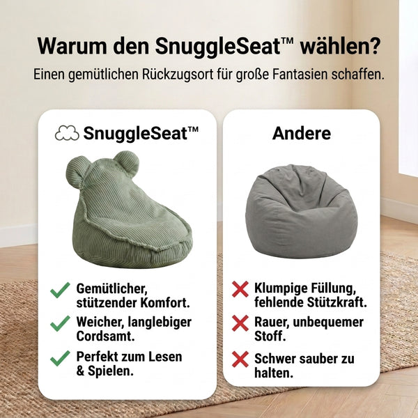50% RABATT NUR HEUTE  SnuggleSeat™ - Kinder-Sitzsack