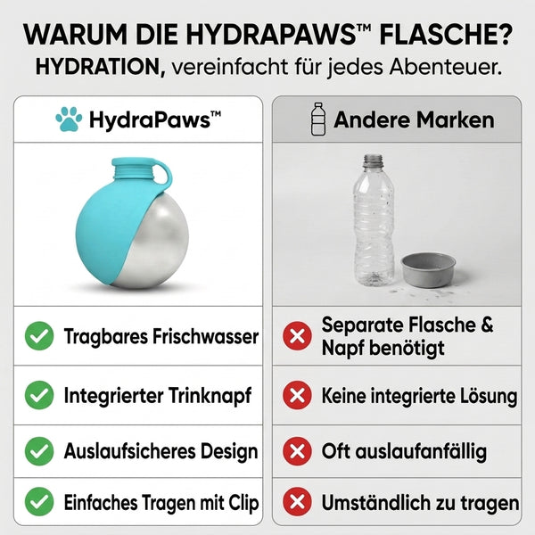 50% RABATT NUR HEUTE  HydraPaws™ - Tragbare Hunde-Trinkflasche