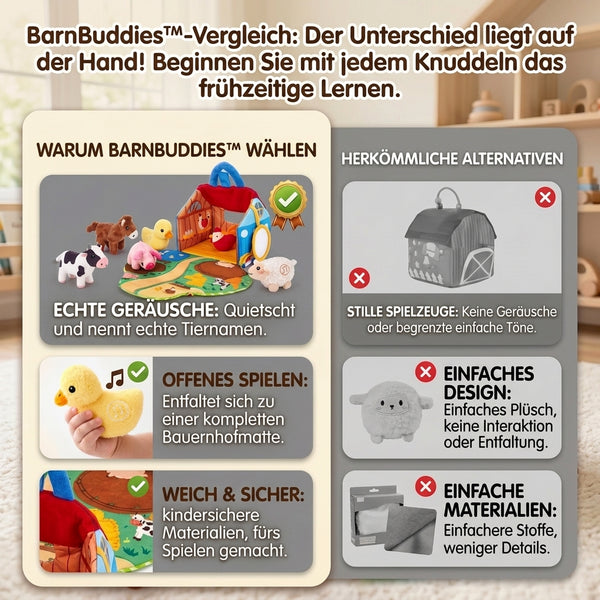 50% RABATT NUR HEUTE  BarnBuddies™ - Plüsch-Bauernhoftier-Set