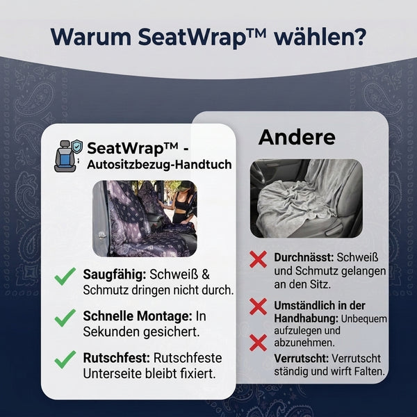 50% RABATT NUR HEUTE  SeatWrap™ – Autositzbezug-Handtuch