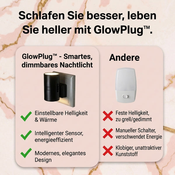 1+1 GRATIS HEUTE  GlowPlug™ - Intelligentes Dimmbares Nachtlicht
