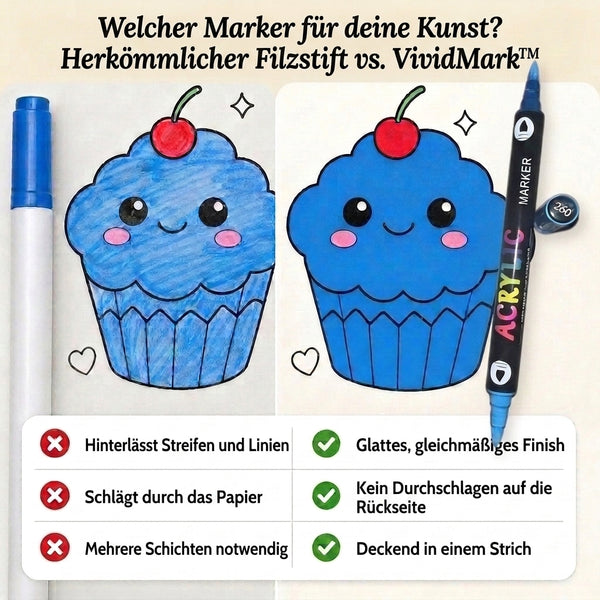 50% RABATT NUR HEUTE  VividMark™ - Acrylmarker-Set