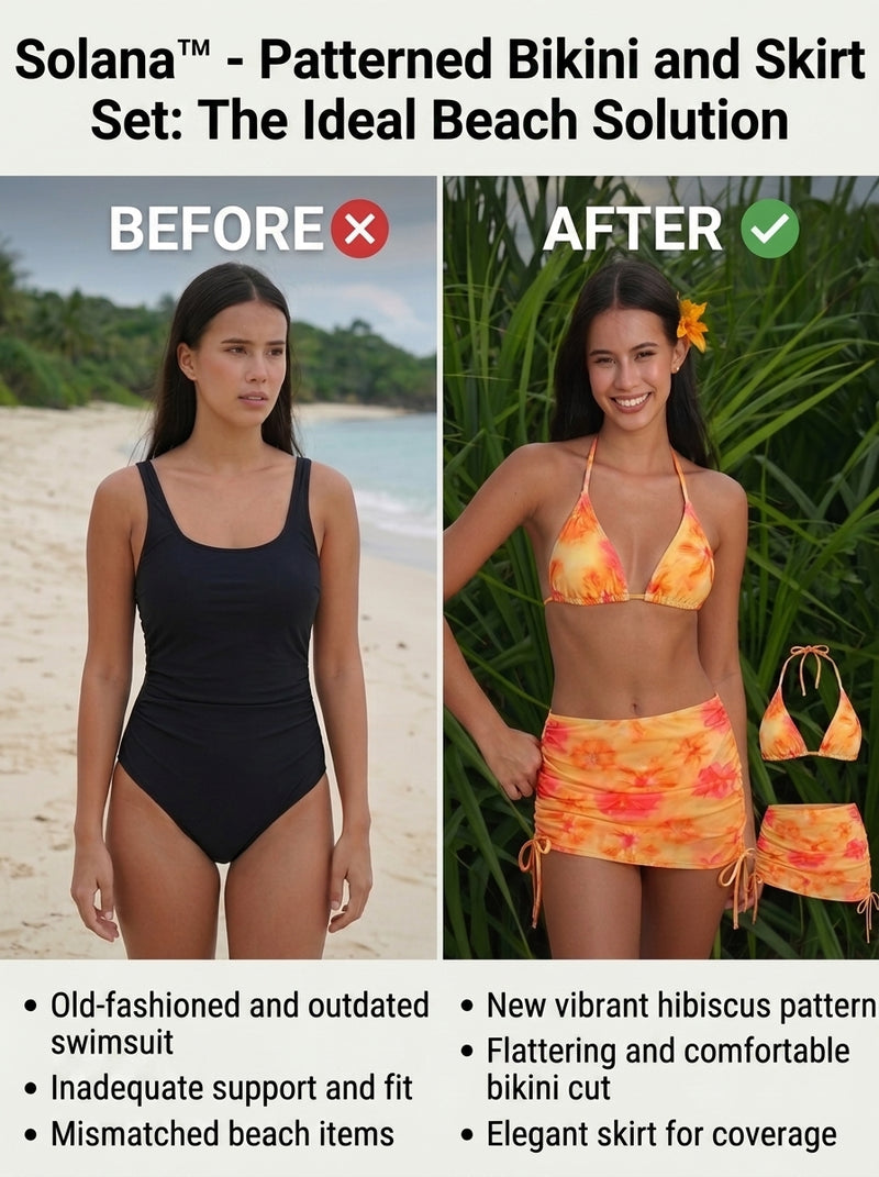 50% RABATT NUR HEUTE | Solana™ - Dreiteiliges Tankini-Set