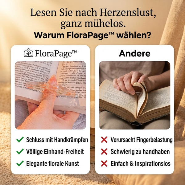 1+1 GRATIS HEUTE  FloraPage™ - Buchseitenhalter