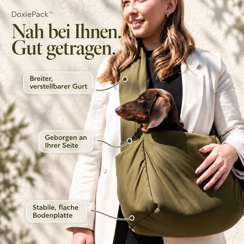 50% RABATT NUR HEUTE | DoxiePack™ - Tragetasche für Welpen & Dackel