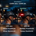 50% RABATT NUR HEUTE | GlowHelm™ - Fahrradhelm mit Front- und Rücklicht