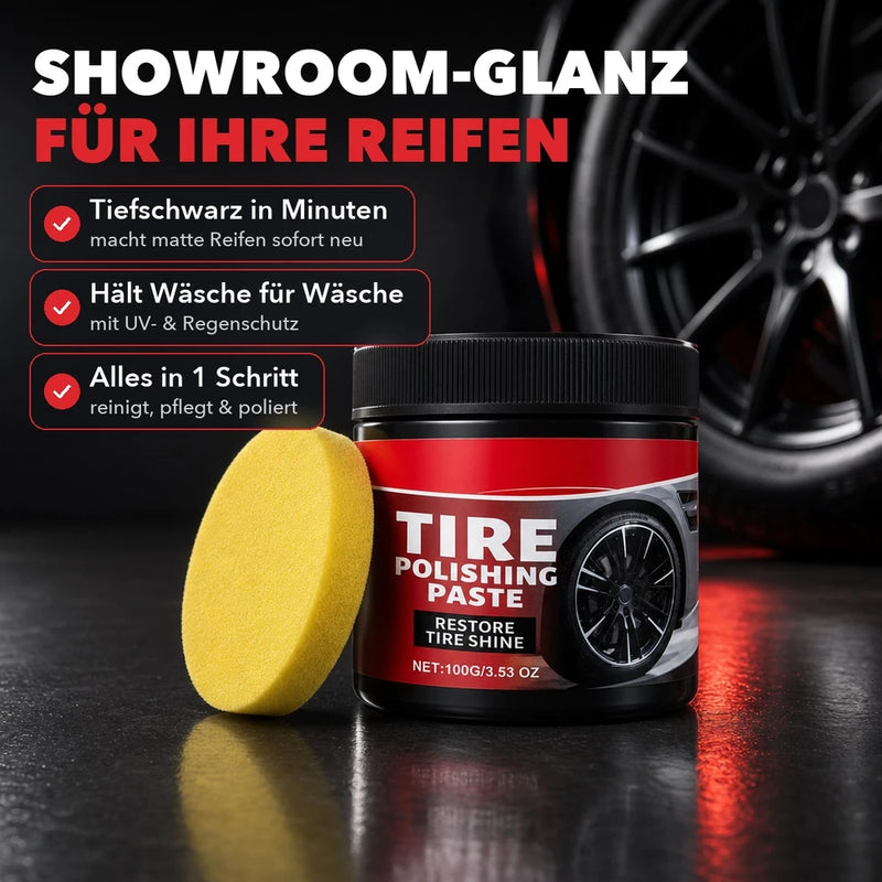 50% RABATT NUR HEUTE | TireGloss™ - Langlebige Reifenpflege (100 g)