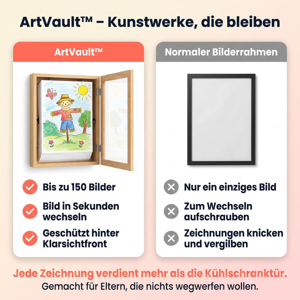 50% RABATT NUR HEUTE  ArtVault™ - Bilderrahmen für Kinderzeichnungen