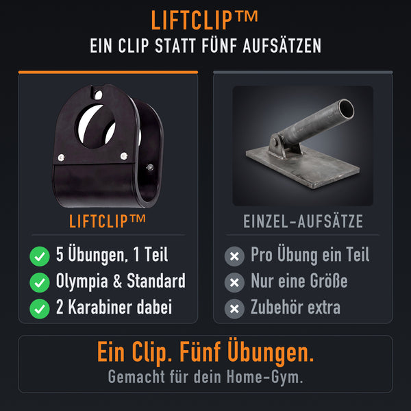 50% RABATT NUR HEUTE  LiftClip™ - Vielseitige Fitnessclips