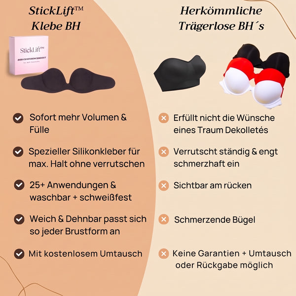 50% RABATT NUR HEUTE  StickLift™ - Push-up Klebe-BH