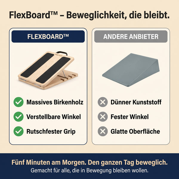 50% RABATT NUR HEUTE  FlexBoard™ - Schrägbrett aus Holz