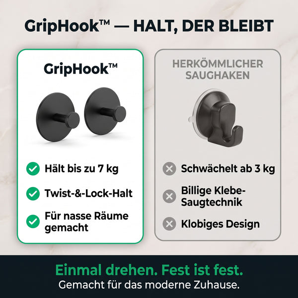 2+2 GRATIS HEUTE  GripHook™ - Saugnapfhaken