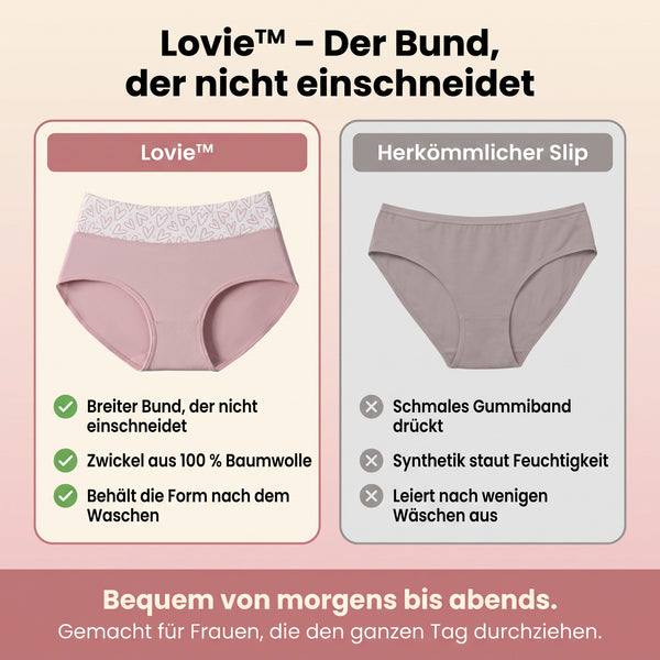 50% RABATT NUR HEUTE  Lovie™ - Weiche High-Waist-Slips (6er-Pack)