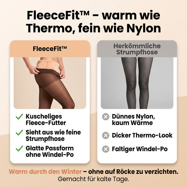 50% RABATT NUR HEUTE  FleeceFit™ - Fleece-Strumpfhose