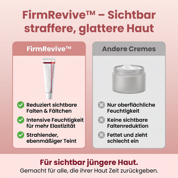1+1 GRATIS HEUTE  FirmRevive™ - Tiefenreparierende Anti-Falten-Creme