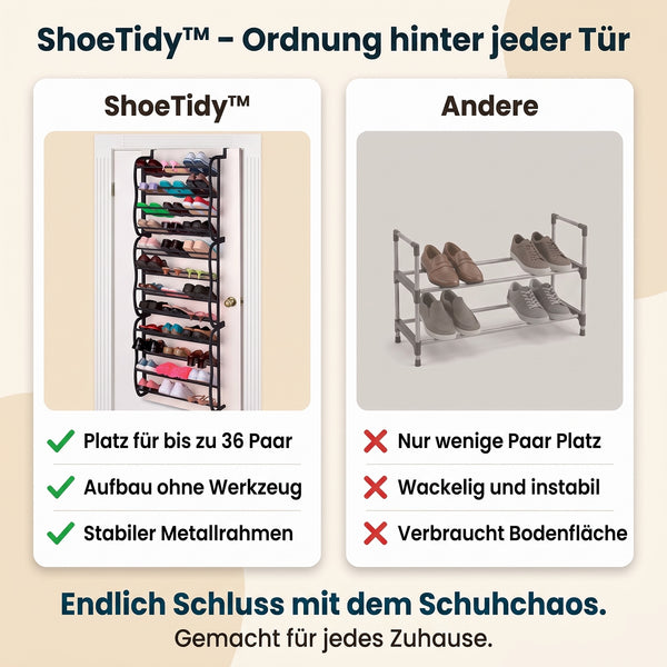 50% RABATT NUR HEUTE  ShoeTidy™ - Tür-Schuhregal-Organizer
