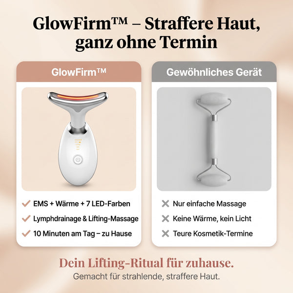 50% RABATT NUR HEUTE  GlowFirm™  EMS-Gesichtsmassagegerät