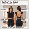 50% RABATT NUR HEUTE | CupTee™ - Knot T-Shirt – Integrierter BH