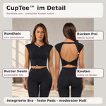 50% RABATT NUR HEUTE | CupTee™ - Knot T-Shirt – Integrierter BH