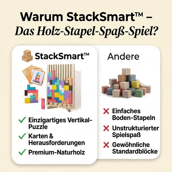 1+1 GRATIS HEUTE  StackSmart™ - Holz-Stapelspiel