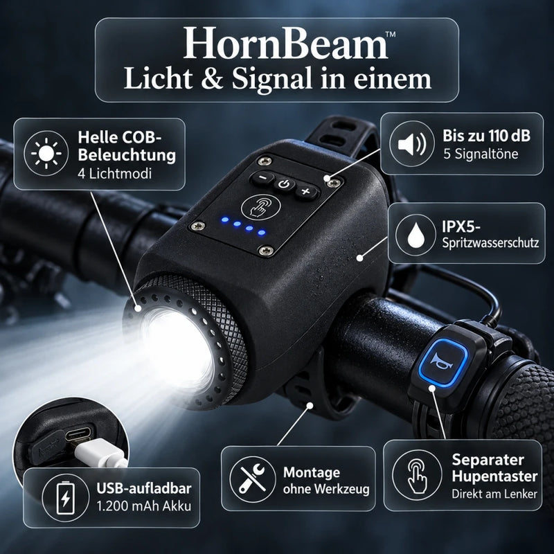 50% RABATT NUR HEUTE | HornBeam™ - Elektronische Fahrradklingel