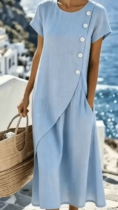 50% RABATT NUR HEUTE  PocketChic™ - Midi-Kleid mit Taschen