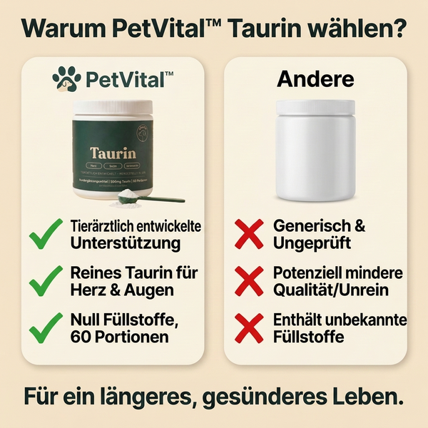 50% RABATT NUR HEUTE  PetVital™ Taurinpulver