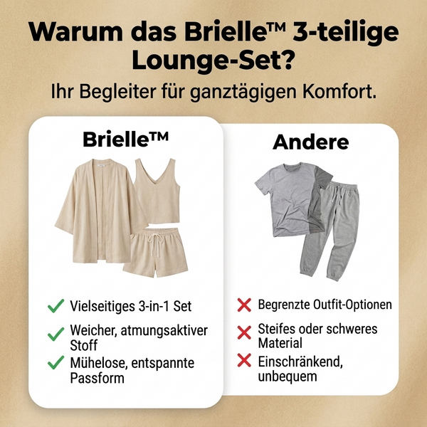 50% RABATT NUR HEUTE  Brielle™ 3-teiliges Lounge-Set