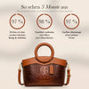 50% RABATT NUR HEUTE | GoldHandle™ - Vintage-Ledertasche