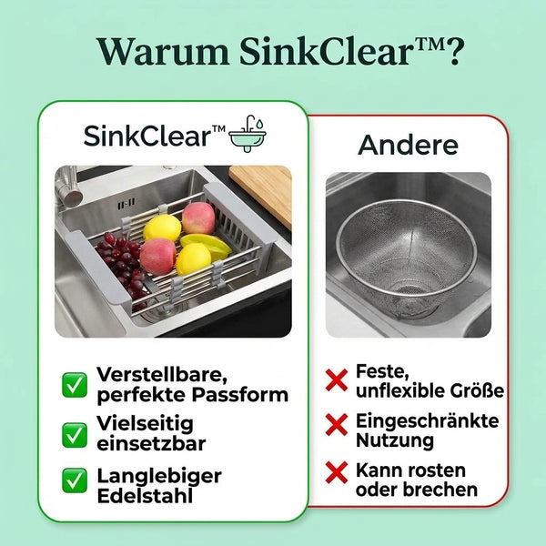 50% RABATT NUR HEUTE  SinkClear™ - Ausziehbares Spülbeckenregal