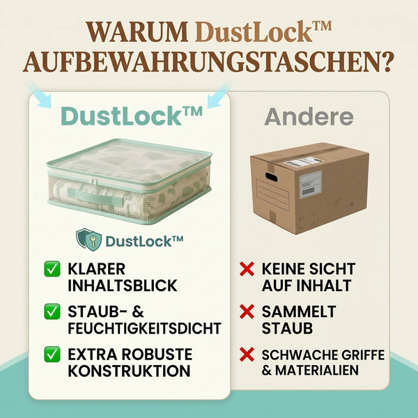 1+1 GRATIS HEUTE  DustLock™ - Transparente Aufbewahrungsbeutel