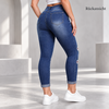 BloomSlim™ – Rückansicht der Jeans mit Blumenstickerei