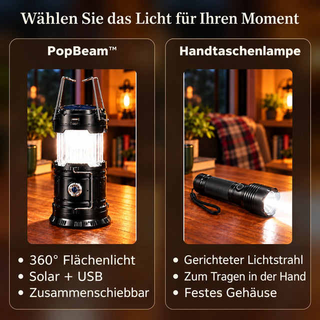 Popbeam™ · Vergleich